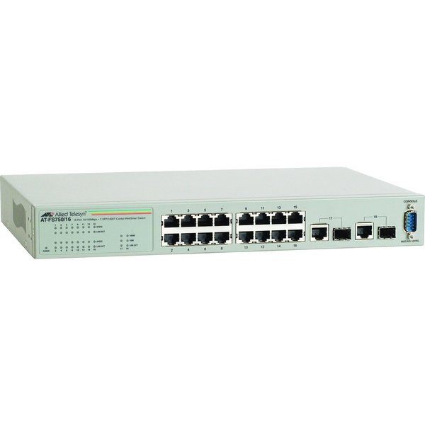Allied Telesis 16 X 10/100T + 4 Sfp Websmart Switch AT-FS750/20-10